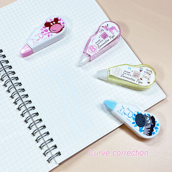 4 τεμ Mini διορθωτική ταινία, Cartoon Cute Student Error Correction Supplies, Office Financial Correction Tape