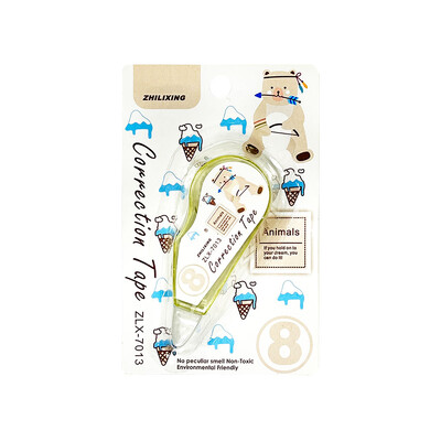 Mini traka za ispravljanje od 4 komada, pribor za ispravljanje pogrešaka u obliku slatkih učenika, uredska traka za financijski ispravak