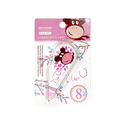 Mini traka za ispravljanje od 4 komada, pribor za ispravljanje pogrešaka u obliku slatkih učenika, uredska traka za financijski ispravak