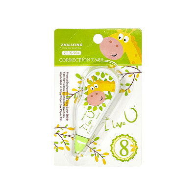 Mini traka za ispravljanje od 4 komada, pribor za ispravljanje pogrešaka u obliku slatkih učenika, uredska traka za financijski ispravak