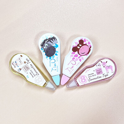 Mini traka za ispravljanje od 4 komada, pribor za ispravljanje pogrešaka u obliku slatkih učenika, uredska traka za financijski ispravak