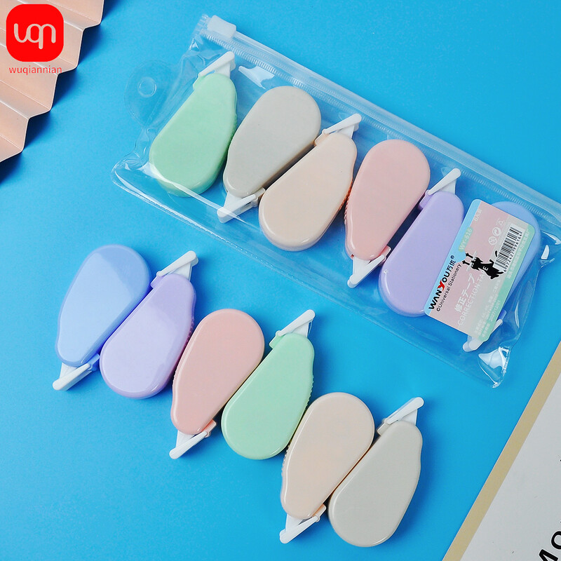 6 kom. Kućna prijenosna korektivna traka Kawaii White Out korektor Promotivni dar Dopisnice Studentska nagrada Školski ured 12M