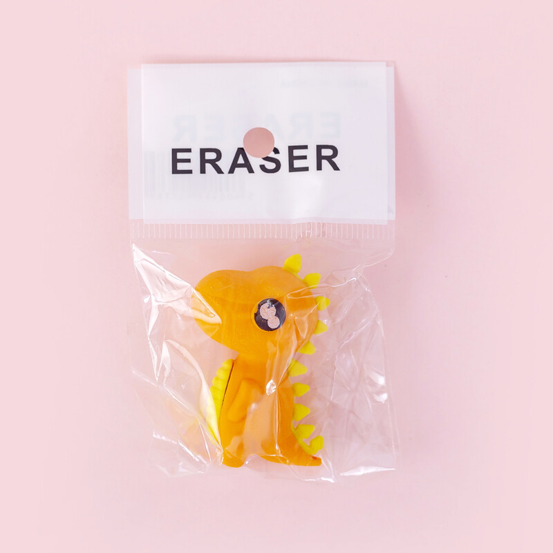 4 bucăți drăguț din desene animate cu dinozaur gumă pentru creion gumă de șters Premii pentru studenți primari, cadou promoțional, gumă de șters pentru copii