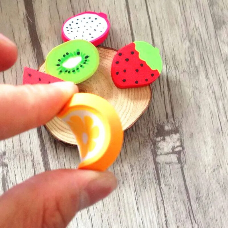 8 kom Olovke Gumica Školski pribor Oblik voća Dječji darovi Dječji kreativni predmet Poklon Gumica Lijepo