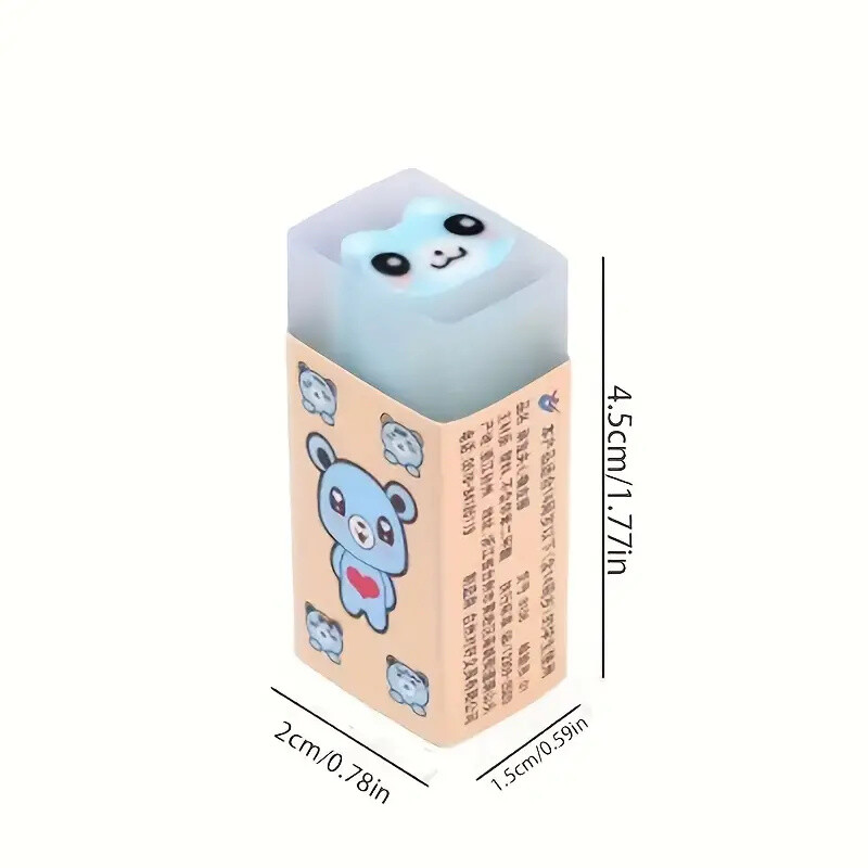 3 kom/6 komada slatke gumene životinje, kreativna želatinasta gumica sa slatkim mirisom, lijep poklon za djecu i učenike