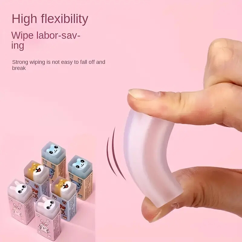 3 kom/6 komada slatke gumene životinje, kreativna želatinasta gumica sa slatkim mirisom, lijep poklon za djecu i učenike