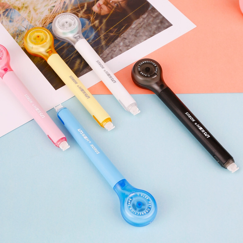 Pliiatsi kuju korrigeeriv teip Uus loominguline disain Kirjatarvete korrektor Lindi laius: 5 mm Lindi pikkus: 6 m kontoritarvete jaoks