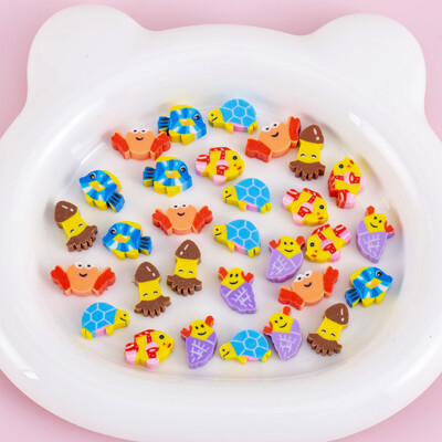 30 капсули/комплект прозрачна торбичка анимационен плод животно любов мини гумичка трансграничен 1 юни коледни подаръци награди канцеларски материали