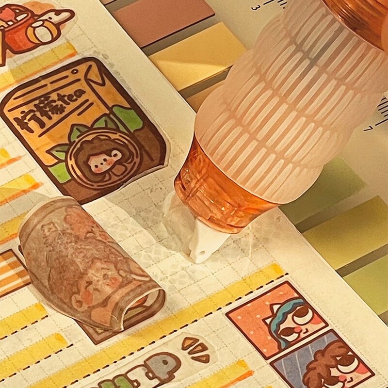 Oblik olovke Točkasta ljepljiva olovka Visoka viskoznost Pritisnite za pomicanje Brzosušeća točkasta naljepnica Dopisnice DIY olovka za nanošenje ljepila za školski ured