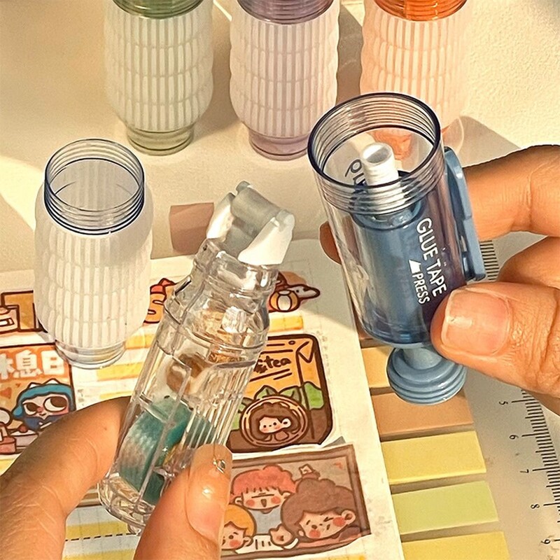 Oblik olovke Točkasta ljepljiva olovka Visoka viskoznost Pritisnite za pomicanje Brzosušeća točkasta naljepnica Dopisnice DIY olovka za nanošenje ljepila za školski ured