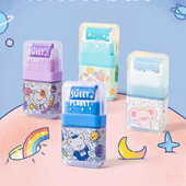 2 бр. Sweet Planet Eraser с почистваща ролка Creative Cute Rubber Student Prize Ученически канцеларски материали