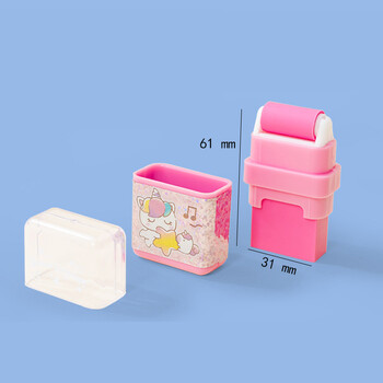 2 τμχ Sweet Planet Eraser with Cleaning Roller Creative Cute Rubber Βραβείο Φοιτητών Σχολική γραφική ύλη