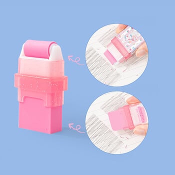 2 τμχ Sweet Planet Eraser with Cleaning Roller Creative Cute Rubber Βραβείο Φοιτητών Σχολική γραφική ύλη