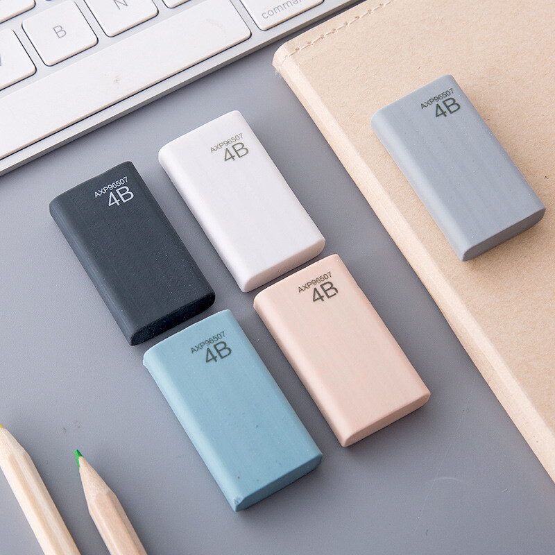 Смесете цвят 10 бр. 4B Art Youpin Eraser Sketch Pencil Eraser Специална гума за студенти Clean Wipe Канцеларски материали