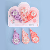 3 бр. 19,7 фута лента за коригиране на избелването Устойчива на разкъсване лента в насипно състояние за училище, офис, водене на бележки, дневник (ширина на лентата 0,2 инча)