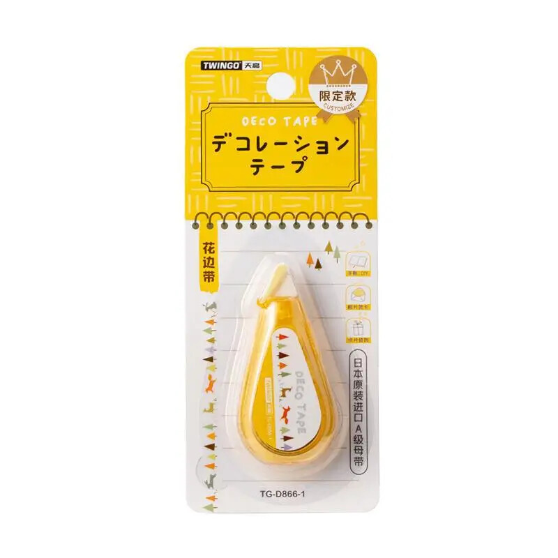 Мини креативна корейска коригираща лента Сладко флорално дърво Brid Heart Pattern Correction Tape за Направи си сам декоративен албум с лексикон