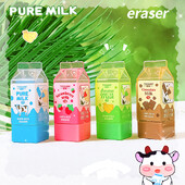 mielos estetinės kanceliarinės prekės atgal į mokyklinės prekės raštinės reikmenys Kawaii Erasers pieno guma mokytojas tiekia mokyklines reikmenis įranga