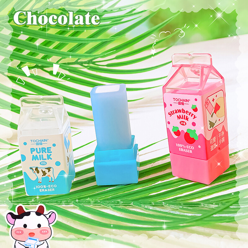 mielos estetinės kanceliarinės prekės atgal į mokyklinės prekės raštinės reikmenys Kawaii Erasers pieno guma mokytojas tiekia mokyklines reikmenis įranga