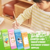 Сладка анимационна гигантска гума - Безопасна за ученици - Голяма гума за скициране и писане - Консумативи за корекция Канцеларски материали Y5E5