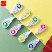kawaii Highlighter Correction Tape Симпатична лента за маркиране с много етикети Маскираща лента Изтриваем маркер Копринена лента за училищен офис