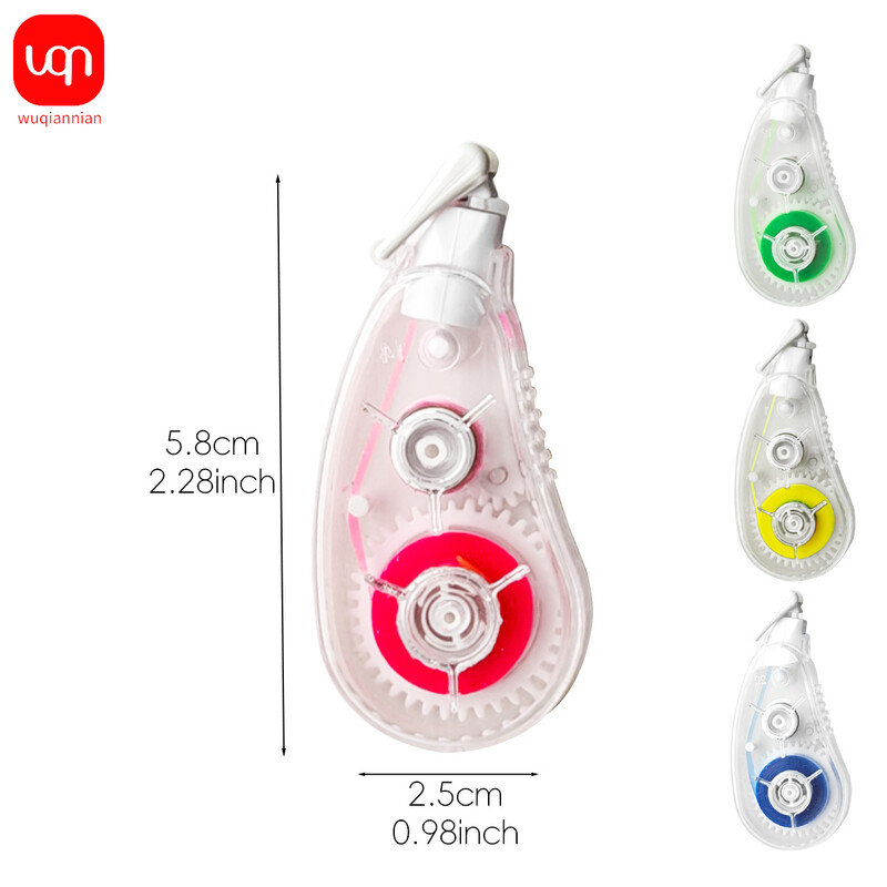 kawaii Highlighter Correction Tape Симпатична лента за маркиране с много етикети Маскираща лента Изтриваем маркер Копринена лента за училищен офис