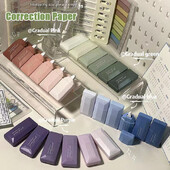 Bandă de corecție cu gradient în stil card de 6 buc pentru uzul studenților Bandă de corectare silențioasă de mare capacitate, portabilă, compactă și estetică înaltă