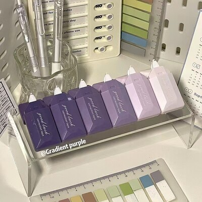 Bandă de corecție cu gradient în stil card de 6 buc pentru uzul studenților Bandă de corectare silențioasă de mare capacitate, portabilă, compactă și estetică înaltă