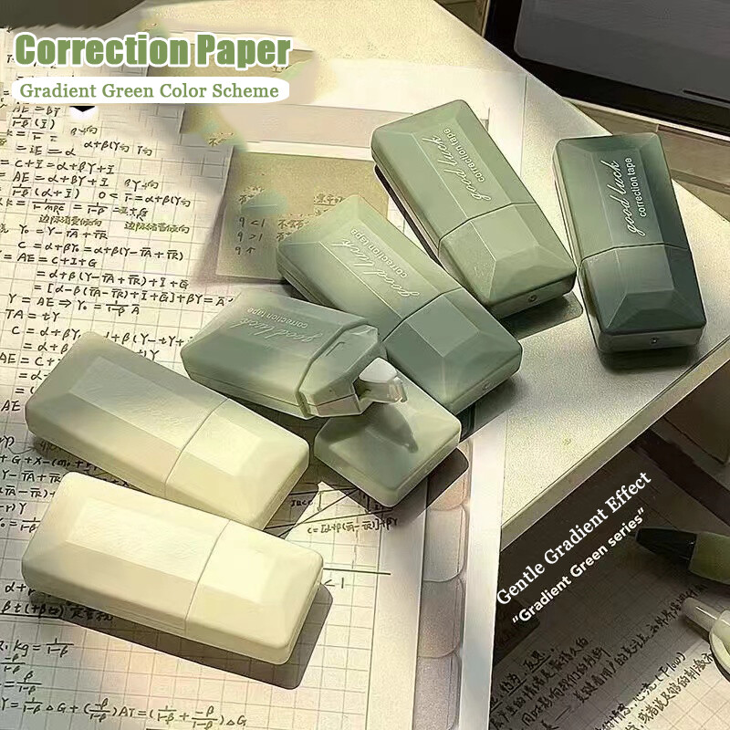 Bandă de corecție cu gradient în stil card de 6 buc pentru uzul studenților Bandă de corectare silențioasă de mare capacitate, portabilă, compactă și estetică înaltă