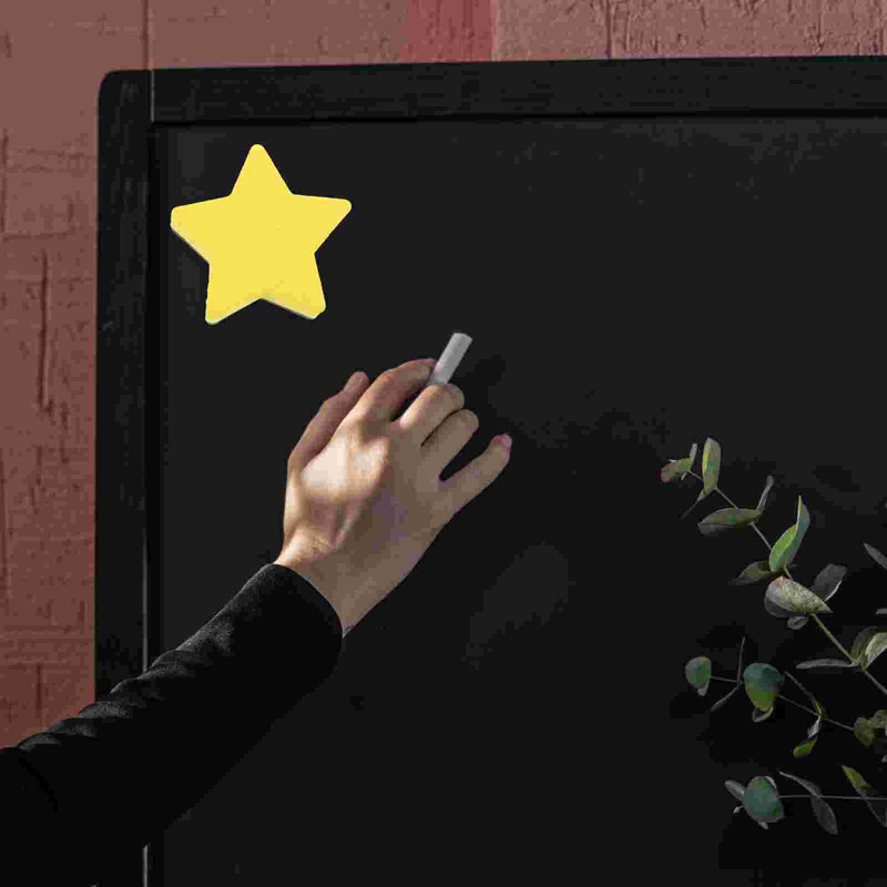 12 бр. Стикери Пентаграма Гума Детски гуми Малки анимационни магнитни звезди за бяла дъска Жълто