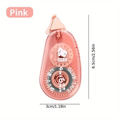 1PC точково лепило с висок вискозитет без оставяне на следи Коригираща лента тип прозрачно двустранно лепило за ученици