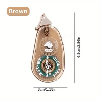 1PC точково лепило с висок вискозитет без оставяне на следи Коригираща лента тип прозрачно двустранно лепило за ученици