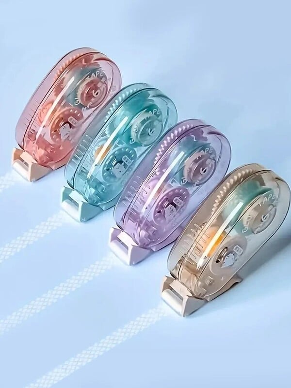 1PC точково лепило с висок вискозитет без оставяне на следи Коригираща лента тип прозрачно двустранно лепило за ученици