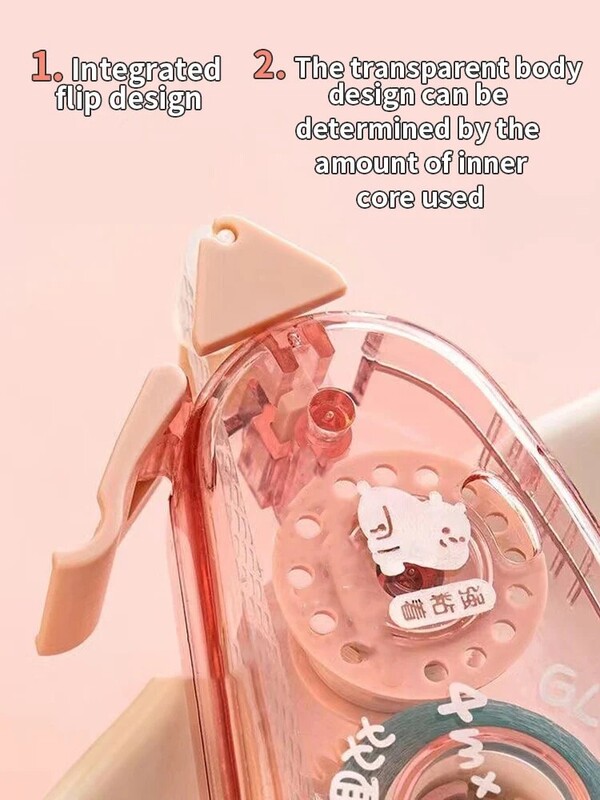 1PC точково лепило с висок вискозитет без оставяне на следи Коригираща лента тип прозрачно двустранно лепило за ученици