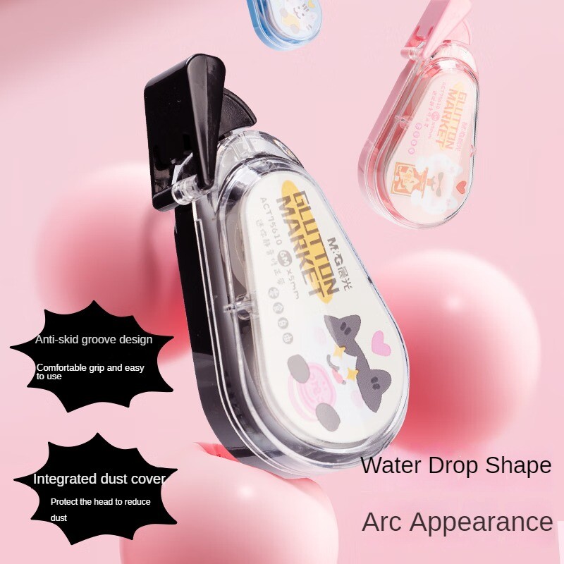 M&G Bandă corectoare de desene animate tăcute 18m 3 buc Bandă corectoare pentru studenți Bandă corectoare pentru chioșc Chancho