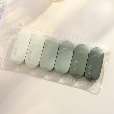 6 бр./компл. Коригираща лента Симпатичен преносим и компактен колан с достъпен комплект канцеларски материали Обратно на училище Офис консумативи