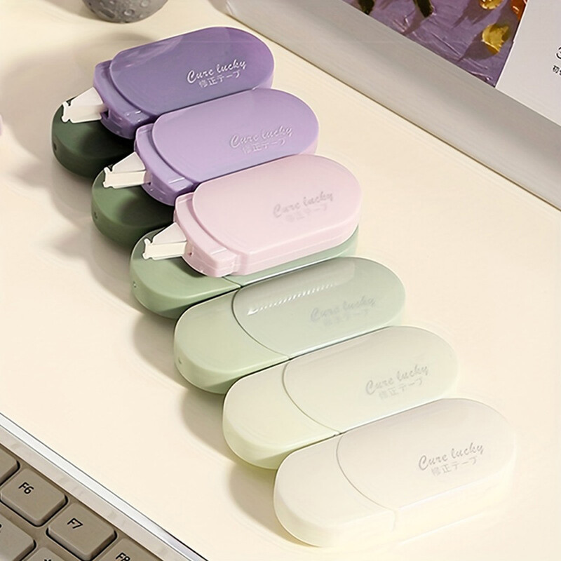 6 бр./компл. Коригираща лента Симпатичен преносим и компактен колан с достъпен комплект канцеларски материали Обратно на училище Офис консумативи