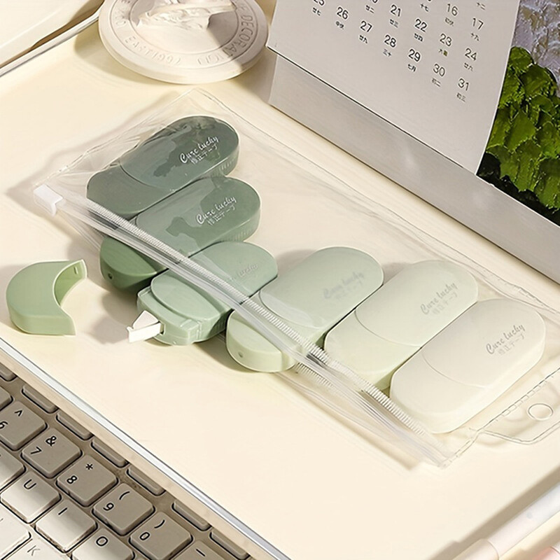 6 бр./компл. Коригираща лента Симпатичен преносим и компактен колан с достъпен комплект канцеларски материали Обратно на училище Офис консумативи