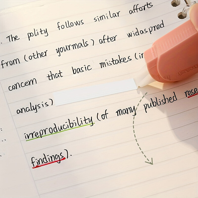 6 бр./компл. Коригираща лента Симпатичен преносим и компактен колан с достъпен комплект канцеларски материали Обратно на училище Офис консумативи