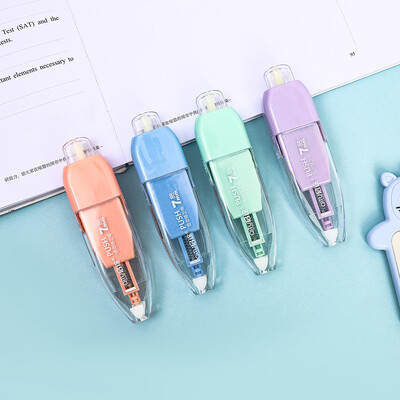 1 tk valget värvi korrigeeriv teip, mida on lihtne kasutada, aplikaator, pliiatsikujuline valgendusteip koheseks korrigeerimiseks kontoritarvete jaoks