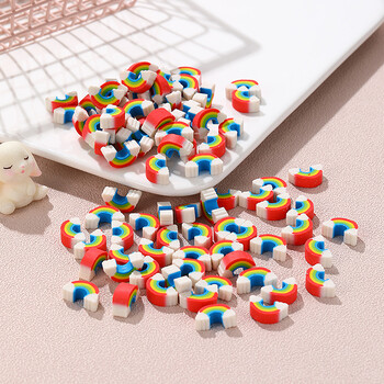 10 τμχ Creative Kawaii Rainbow Bridge Erasers Pencil Rubber Σχολικά Προμήθειες Χαριτωμένα κινούμενα σχέδια Mini Rainbow Bridge Eraser Παιδικά δώρα