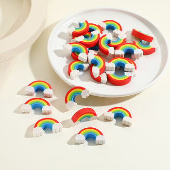 10 τμχ Creative Kawaii Rainbow Bridge Erasers Pencil Rubber Σχολικά Προμήθειες Χαριτωμένα κινούμενα σχέδια Mini Rainbow Bridge Eraser Παιδικά δώρα