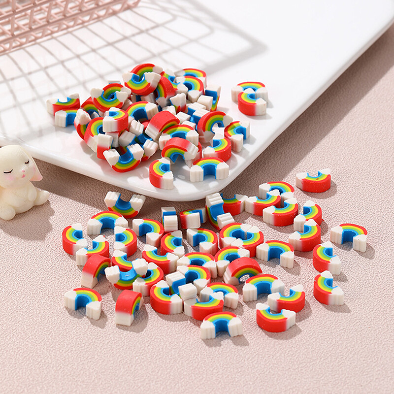 10 bucăți Creative Kawaii Rainbow Bridge Eraser Creion Cauciuc Rechizite școlare Drăguț Desene Animat Mini Rainbow Bridge Eraser Cadouri pentru copii
