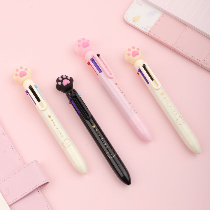 6 kirjut pastakat Armas kassikäpp Cartoon pastapliiats Kooli kontoritarbed Kirjatarbed lastele kingitus