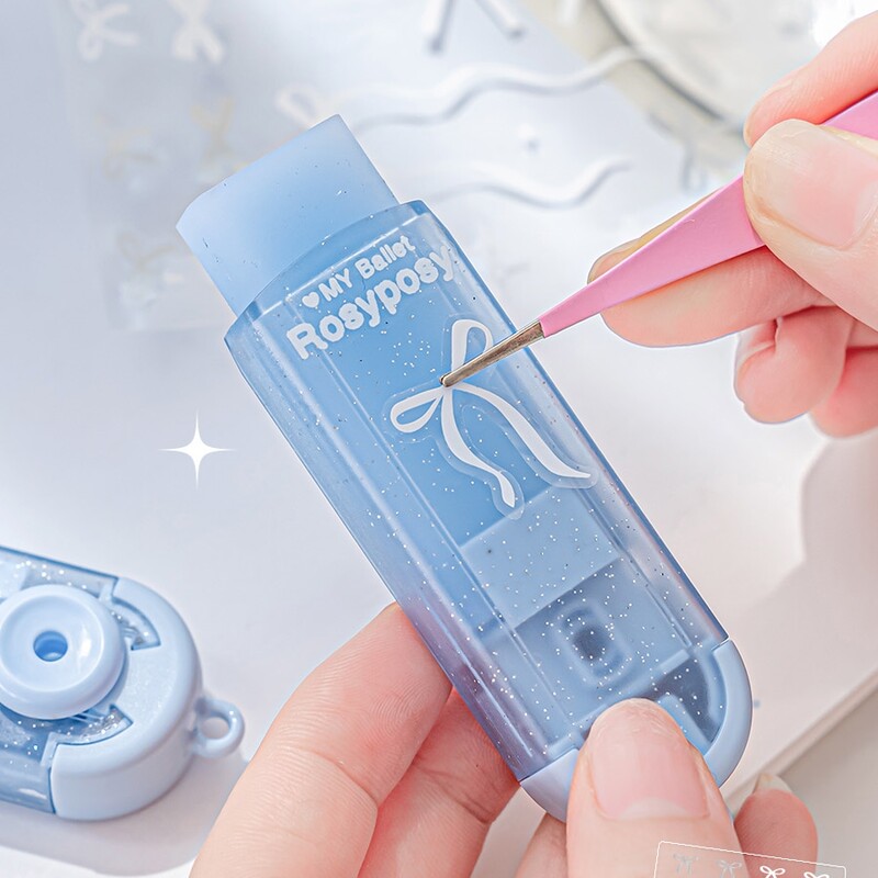 Set za punjenje kliznih gumica Svjetlucavi i prozirni Alat za ispravljanje s manje prašine koji se može ponovno puniti Uredska škola F7701