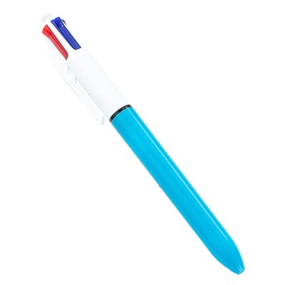 Pixuri cu bilă retractabile 4 în 1 Pixuri navetă în 4 culori Pixuri multicolore Rechizite școlare de birou pentru scriere lină K1KF