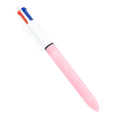 Pixuri cu bilă retractabile 4 în 1 Pixuri navetă în 4 culori Pixuri multicolore Rechizite școlare de birou pentru scriere lină K1KF