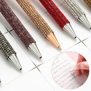 1PC 0,5mm Glitter Sequin Crystal Pen Μαύρο Ανταλλακτικό Στυλό Γραφείου Στυλό Γραφείου Gel Στυλό Γραφής Εργαλεία Γραφής Φοιτητικά Είδη γραφείου