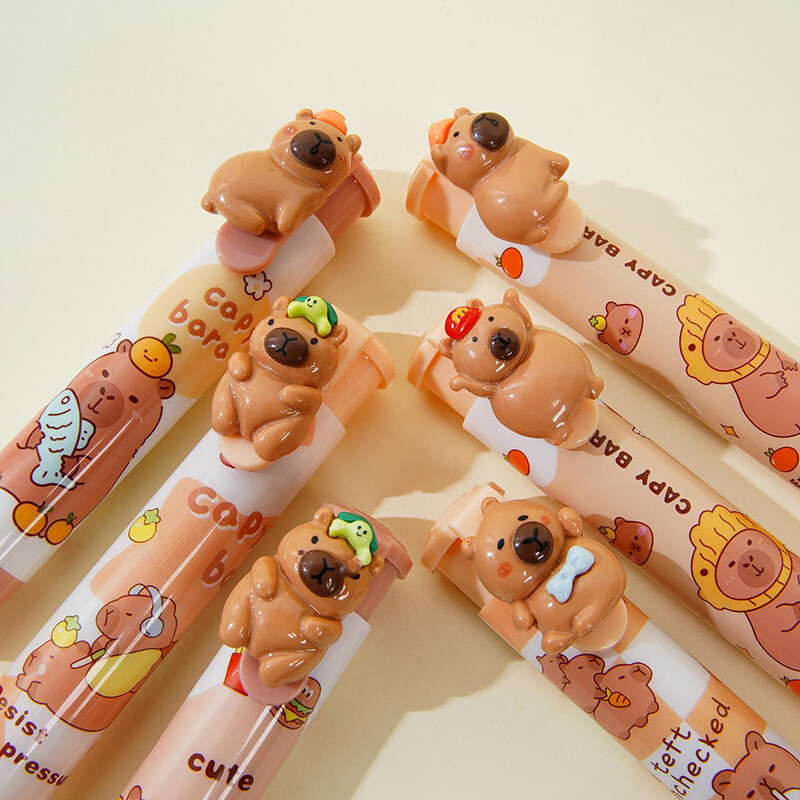 Armas ülestõstetav kapybara kustutuskumm, pehme puhas mehaaniline kustutuskumm Õpilase kirjatarbed Pressitav pliiats kustutuskumm Kontoritarbed kingitused