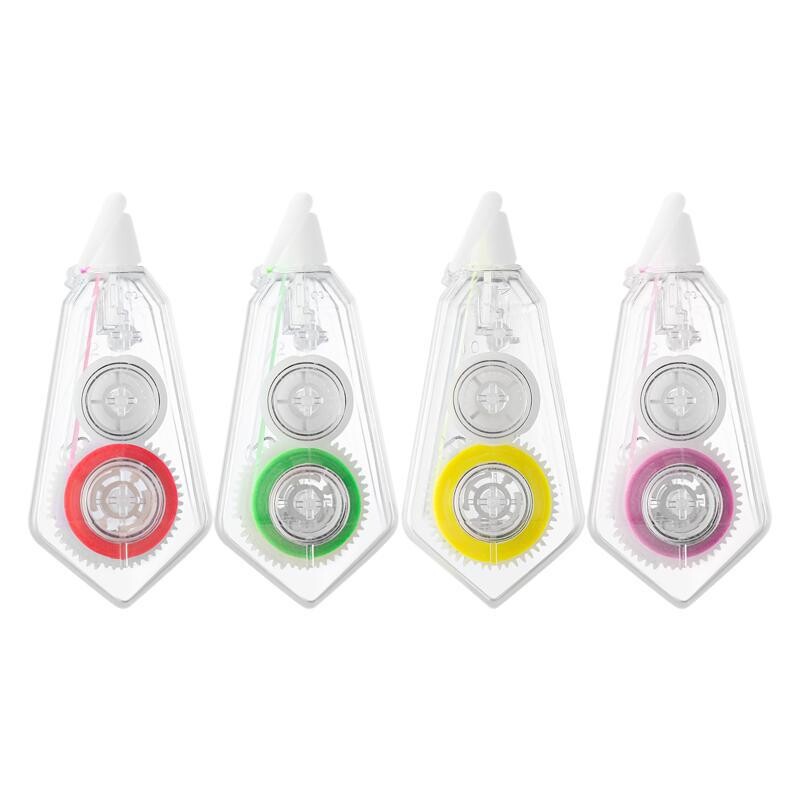 4/6 ролка Прозрачни цветни раздели Лента Записваеми раздели на файлове Флагове Цветни маркери за страници за четене на бележки Училищни офис консумативи