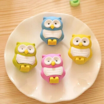 4 τμχ/παρτίδα Shape Rubber Eraser Cartoon Novelty 3D Owl Creative Kawaii Stationery είδη πάρτι Δώρο για παιδιά